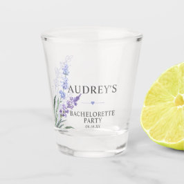 Eleganter Lavender Lila Junggeselinnen-Abschied Schnapsglas