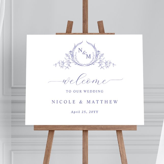 Eleganter Lavender Mit Monogramm Wedding Welcome S Poster (Von Creator hochgeladen)