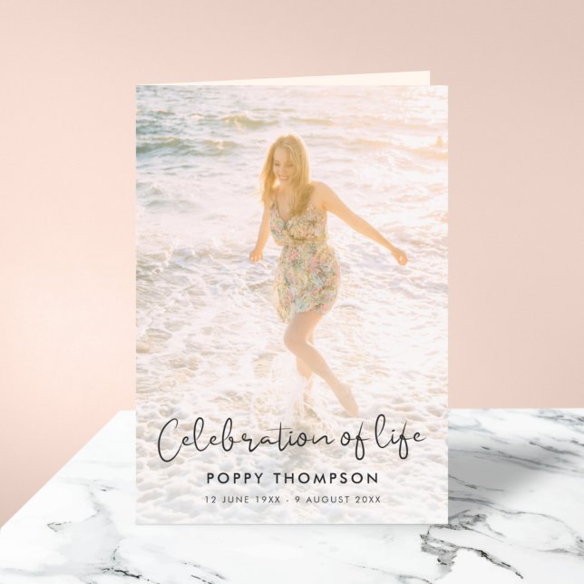 Eleganter Lebensfeiertag Beerdigung Programm (Von Creator hochgeladen)