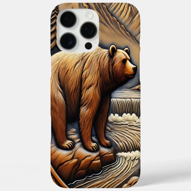 Eleganter Lederseher am Fluss Case-Mate iPhone Hülle (Rückseite)