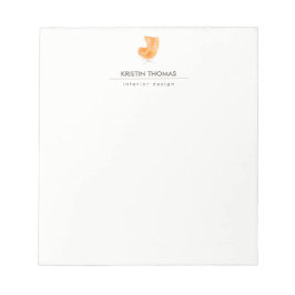 Eleganter Lederstuhl Innenarchitekt Notizblock