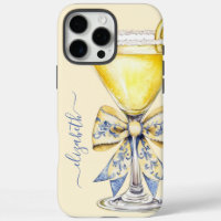 Eleganter Lemon Drop Martini Monogramm