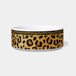 Eleganter Leopard-Druck Napf