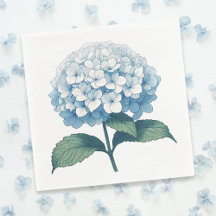 Eleganter Light Blue Hydrangea Blume Cocktail