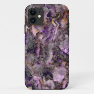 Eleganter lila Amethystquartz-Marmorgranit Case-Mate iPhone Hülle