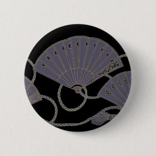 Eleganter lila Fächer Button
