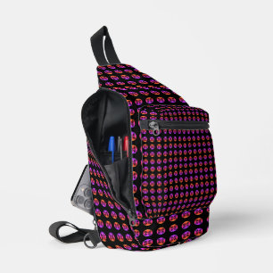 Eleganter Lila Filter Symmetrischer Stil Crossbody Bag