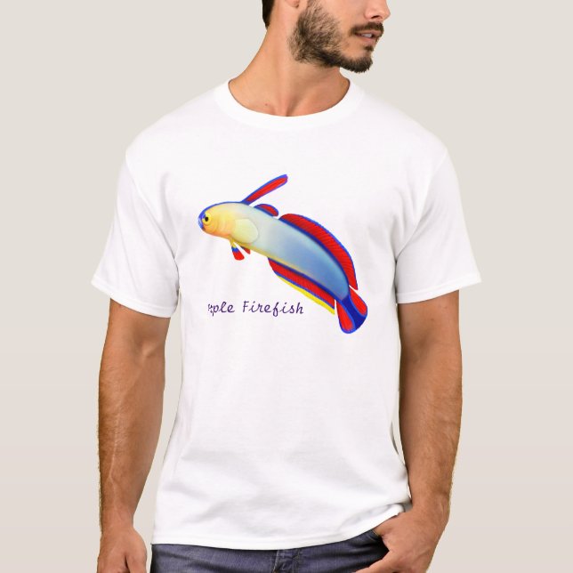 Eleganter lila Firefish T - Shirt (Vorderseite)