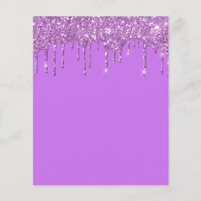 Eleganter lila Flyer (Vorne)