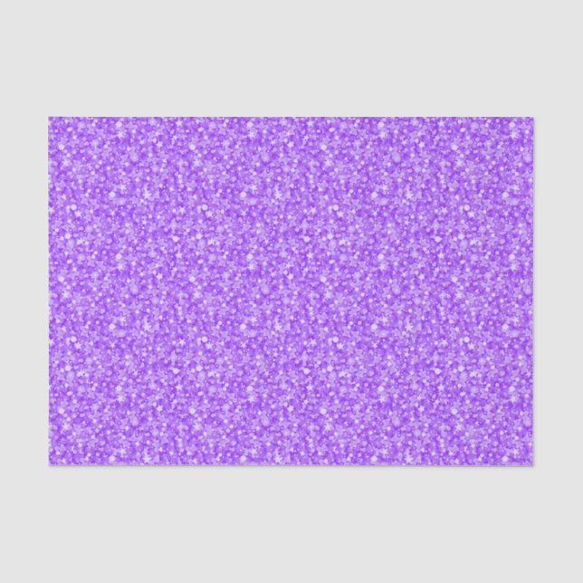 Eleganter Lila Glitzer 2 Seidenpapier (Vorderseite)