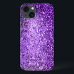 Eleganter Lila Glitzer & Diamonds Case-Mate iPhone Hülle<br><div class="desc">Eleganter lila Glitzer und Glitzern.</div>