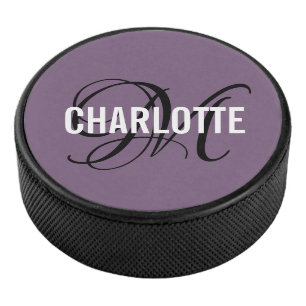 Eleganter lila Hockeypuck Eishockey Puck
