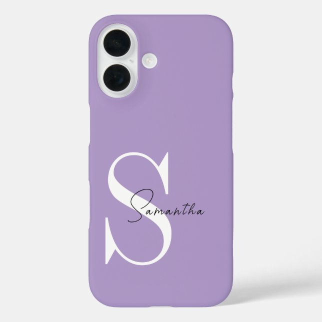 Eleganter Lila iPhone-Fall mit Personalisierten Case-Mate iPhone Hülle (Rückseite)
