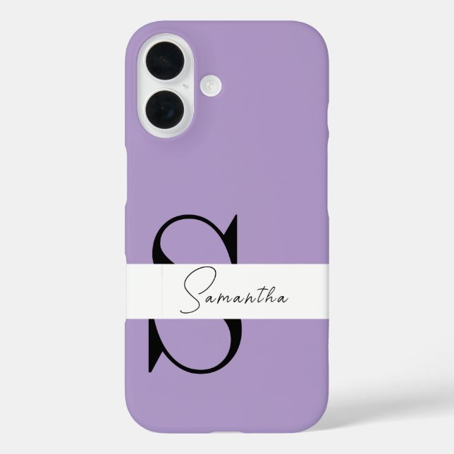 Eleganter Lila iPhone-Fall mit Personalisierten Case-Mate iPhone Hülle (Rückseite)