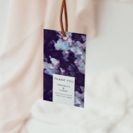 Eleganter Lila künstlerischer Brush Stroke Vielen  Geschenkanhänger