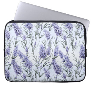 Eleganter Lila Lavendel Laptopschutzhülle