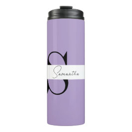 Eleganter Lila Personalisierter Tumbler Thermosbecher