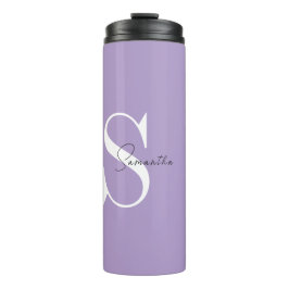 Eleganter Lila Personalisierter Tumbler Thermosbecher