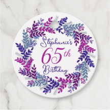 Eleganter Lila Rosa Kraut 65. Geburtstag