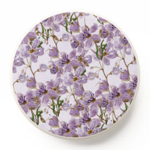Eleganter lila Wasserfarben-Blumen-Pop-Socket
