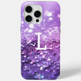Eleganter Lilac-Glitzer-Hintergrund Case-Mate iPhone Hülle