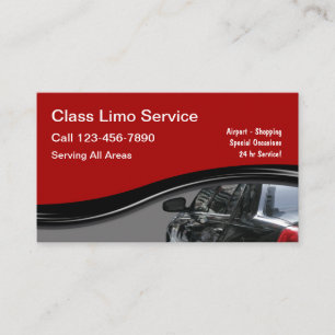 Eleganter Limousinenservice Visitenkarte