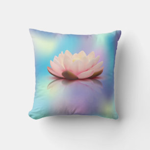Eleganter Lotus holografisch Kissen