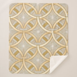 Eleganter Luxus Geometrisch Sherpadecke