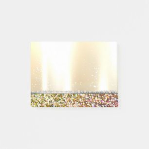 Eleganter Luxus-Glitzer, Diamanten, Perlen Post-it Klebezettel