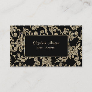 Eleganter Luxus Stylisch, Gold Glitter Wirbel, Rah Visitenkarte