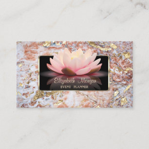 Eleganter Luxus Stylisch, Modern, Lotus Glitter Ma Visitenkarte