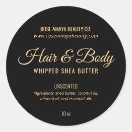 Eleganter Luxus Wellness-Center Beauty Soap Lotion Runder Aufkleber