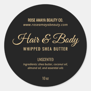 Eleganter Luxus Wellness-Center Beauty Soap Lotion Runder Aufkleber