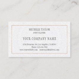 Eleganter Luxus White Rose Gold Mandala Glamour Visitenkarte