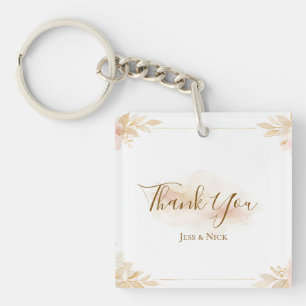 Eleganter Magischer Whimsischer Hochzeits-Dankesch Schlüsselanhänger