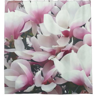 Eleganter Magnolia Duschvorhang