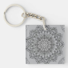 Eleganter Mandala-Schlüsselanhänger, Boho-Chic-Sch