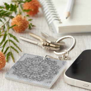 Eleganter Mandala-Schlüsselanhänger, Boho-Chic-Sch Schlüsselanhänger