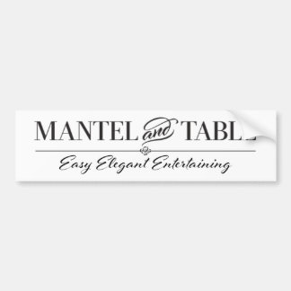 Eleganter Mantel und Table Autoaufkleber