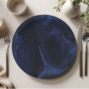Eleganter marineblauer Papier-Teller Pappteller