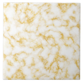 Eleganter Marmor - Gold White Fliese