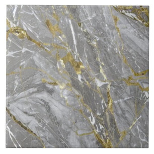Eleganter Marmor mit goldenen Adern Fliese