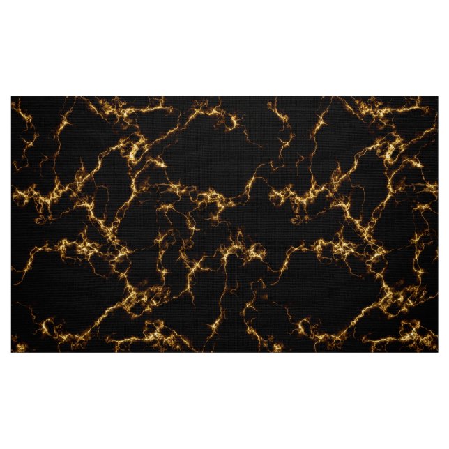 Eleganter Marmor style3 - schwarzes Gold Stoff (Fat Quarter (45,7 x 55,9 cm))