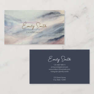 Eleganter Marmor und dunkelgrau auf der Rückseite Visitenkarte