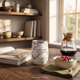 Eleganter Marmor Weiß Morning Roast