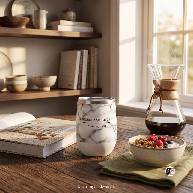 Eleganter Marmor Weiß Morning Roast (#OrderNow)