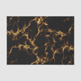 Eleganter Marmorstil3 - Schwarzes Gold Seidenpapier