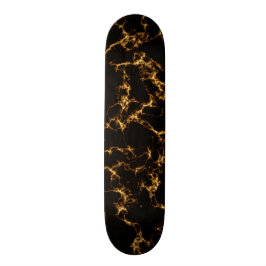Eleganter Marmorstil3 - Schwarzes Gold Skateboard
