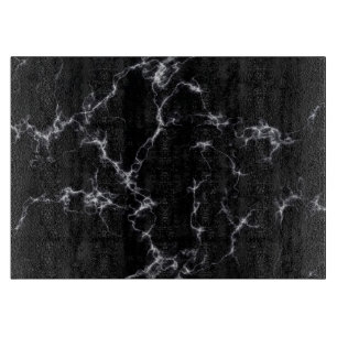 Eleganter Marmorstil4 - Schwarz und Weiß Schneidebrett