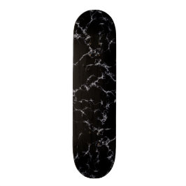 Eleganter Marmorstil4 - Schwarz und Weiß Skateboard